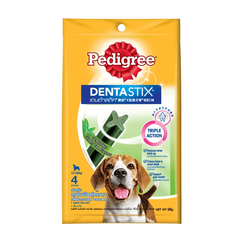 PEDIGREE® DentaStix® Medium Dogs Green Tea Flavor